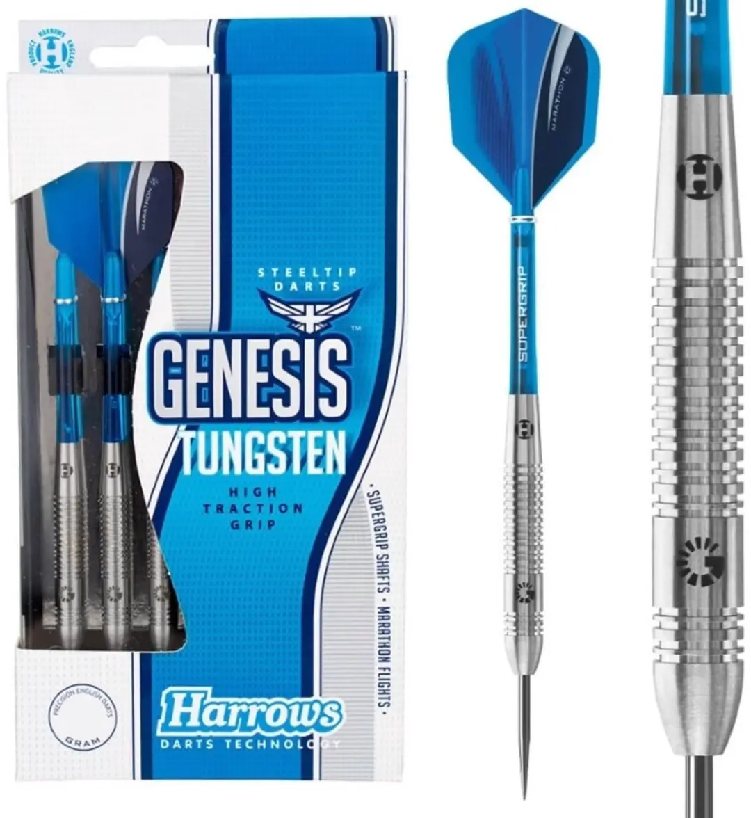 Harrows Genesis Tungsten 21g - Wit/Blauw/Grijs - afbeelding 6 van 6