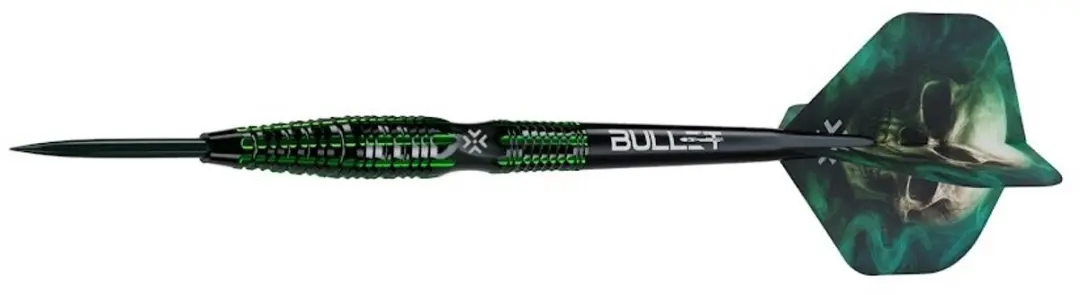 Bullet Poison 90% Dartpijlen - 3 Stuks - Zwart/ Groen