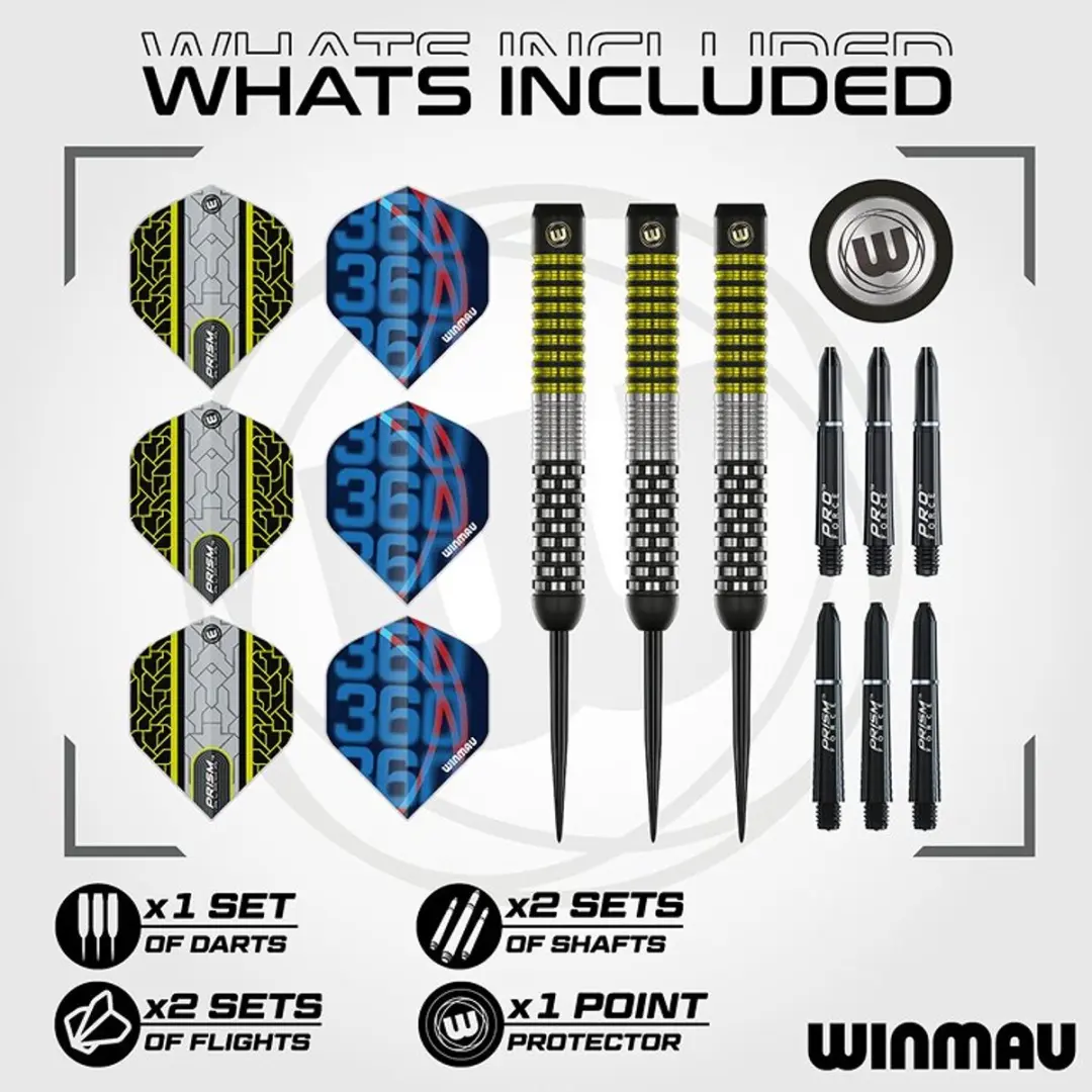 Winmau Team 360 Cori Wiltshire Dartpijlen - 3 Stuks - Zilver/Zwart/Goud - afbeelding 6 van 6