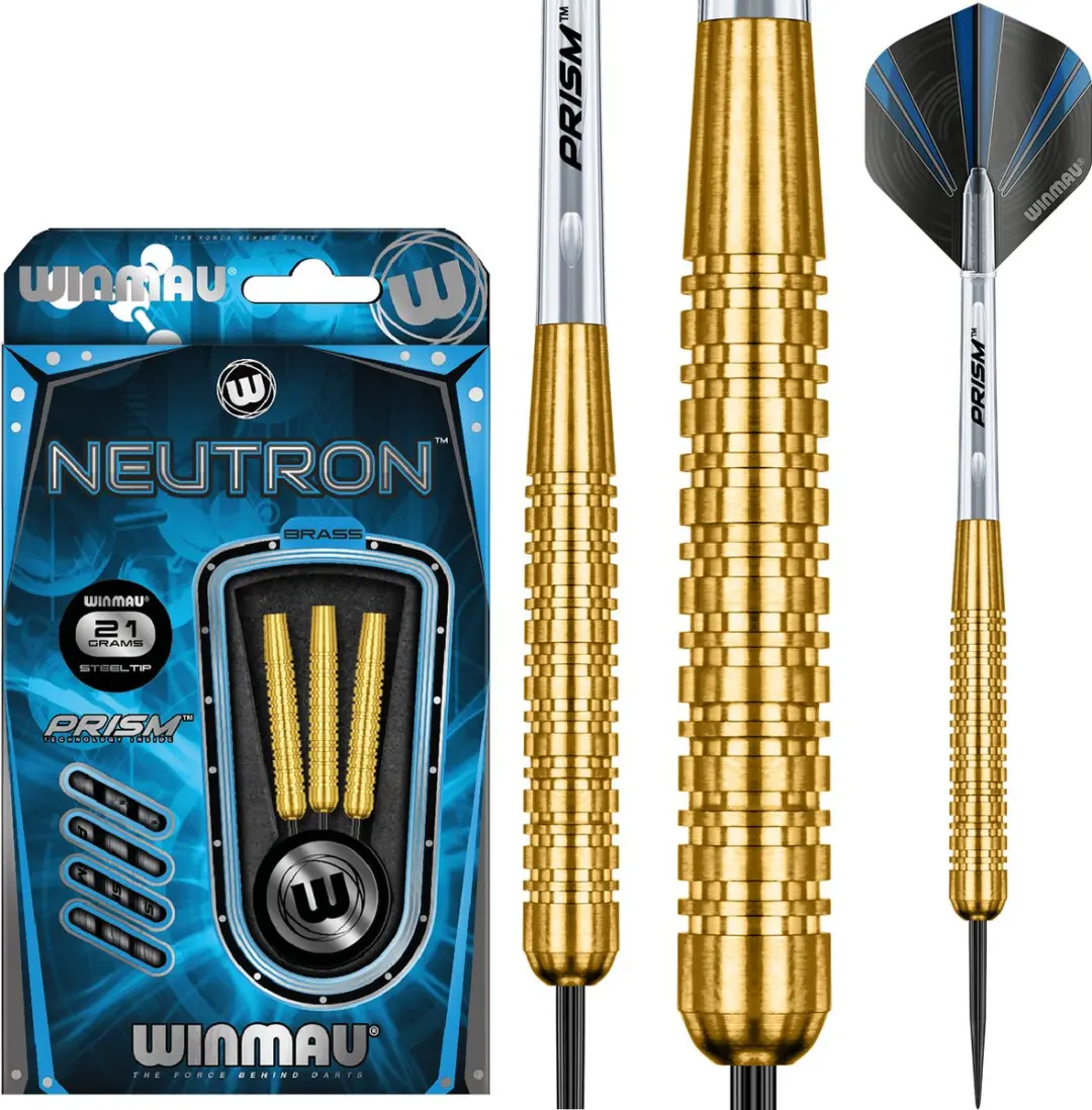 Winmau Neutron 1 Brass Dartpijlen - 3 Stuks