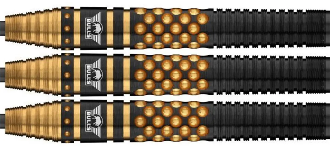 Bull's Richard Veenstra E2 Dartpijlen - 3 Stuks - Goud/Zwart