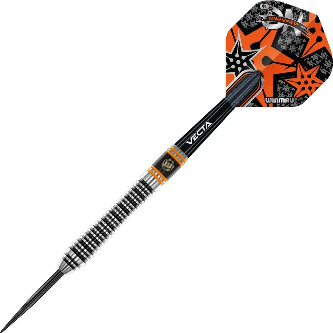 Winmau Danny Noppert 2.0 Dartpijlen 3 Stuks - Zilver/Zwart/Oranje
