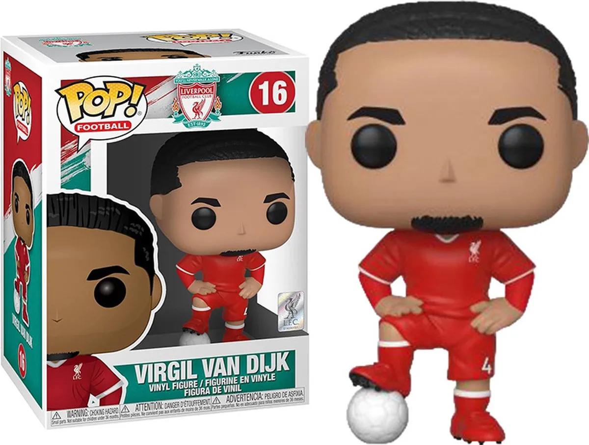 Funko Pop Football Liverpool Virgil van Dijk #16 - Multi - afbeelding 6 van 6