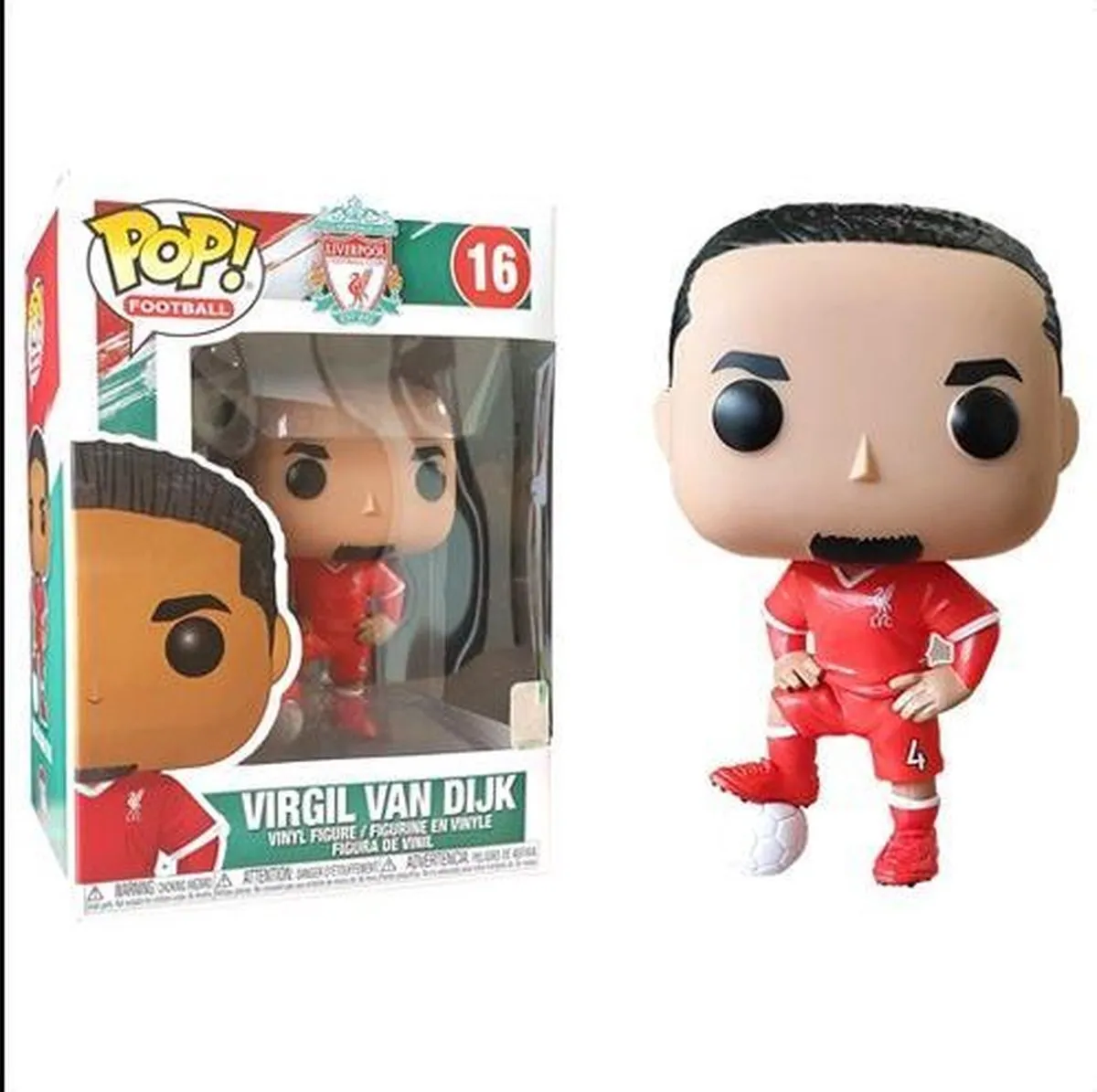 Funko Pop Football Liverpool Virgil van Dijk #16 - Multi