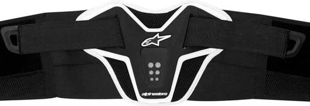 Alpinestars Saturn Niergordel - Zwart/Wit