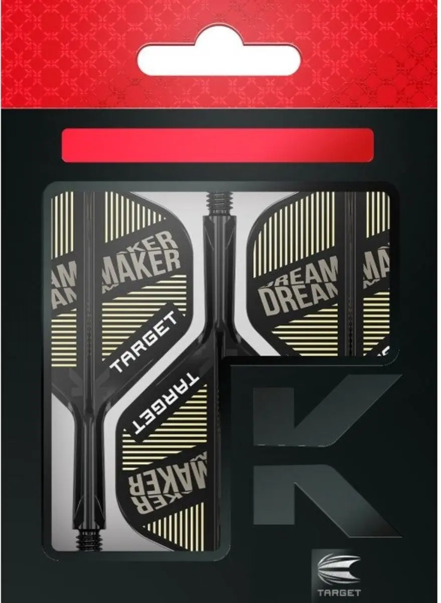 Target K-Flex Dimitri van den Bergh NO2 Dart Flights - 3 Stuks - Oranje/Zwart