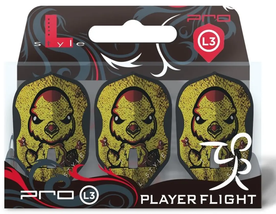 L-Style L3 Pro Black V1 Dart Flights F33109 - 3 Stuks