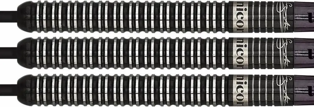 Unicorn Gary Anderson Noir 70% Soft Tip Darts - 3 Stuks