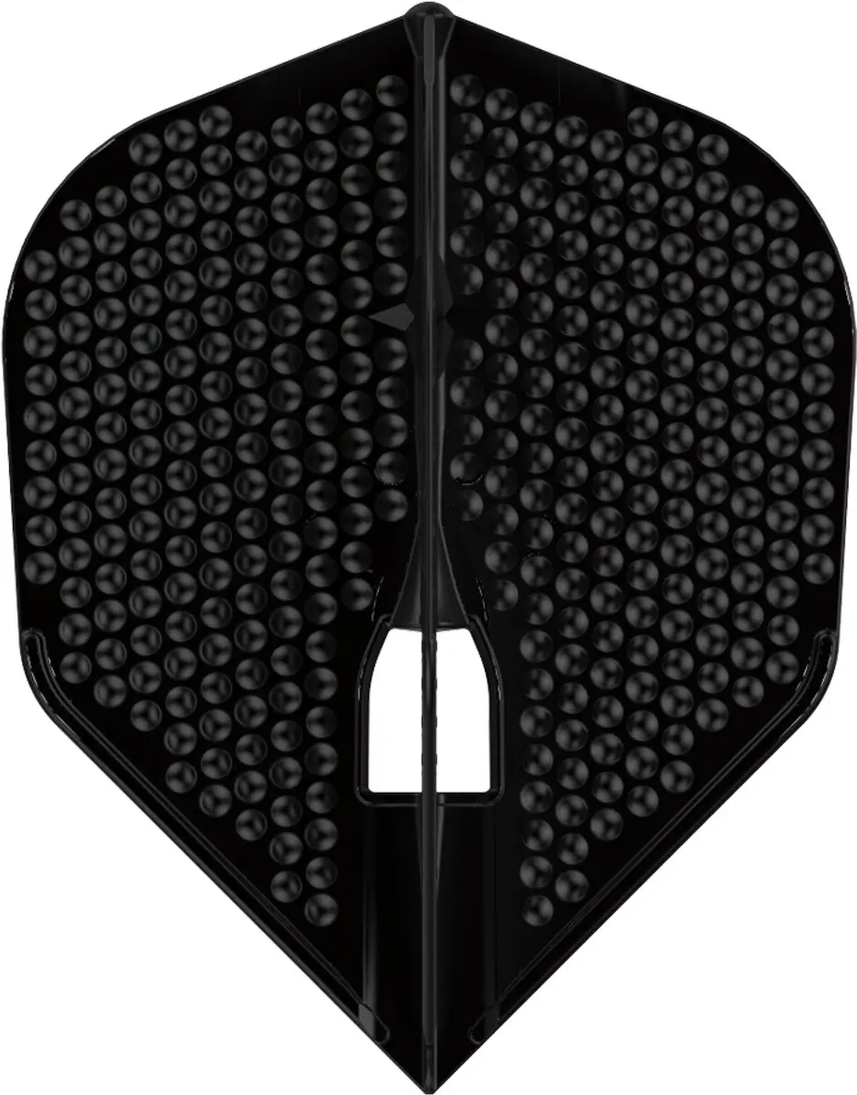 L-Style Champagne L3 Shape Dimple Black Dart Flights FP4301 - 3 Stuks