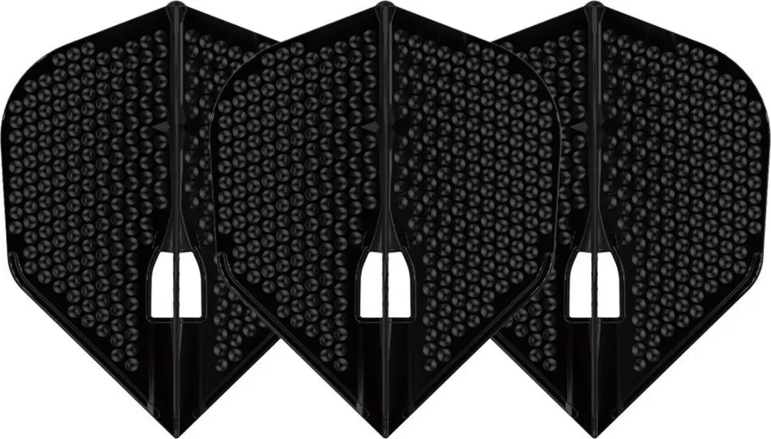 L-Style Champagne L3 Shape Dimple Black Dart Flights FP4301