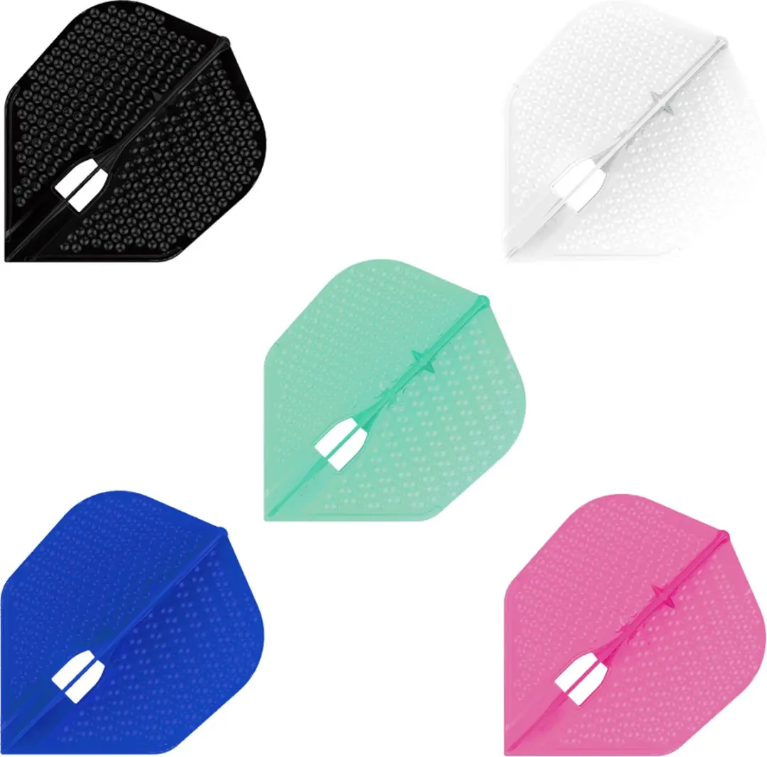 L-Style Champagne L3 Shape Dimple Black Dart Flights FP4301 - 3 Stuks