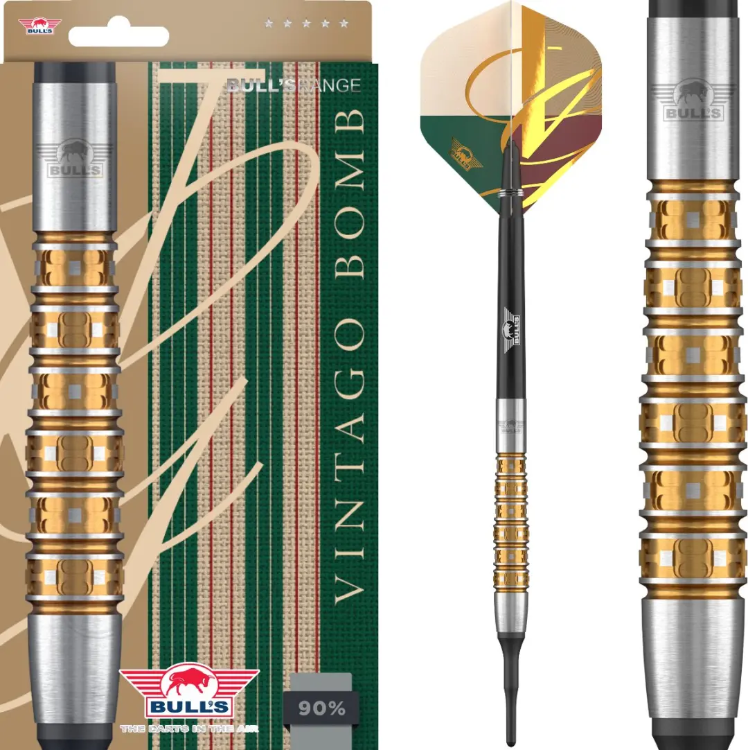 Bull's Vintago Bomb 90% Soft Tip Darts - 3 Stuks - afbeelding 4 van 6
