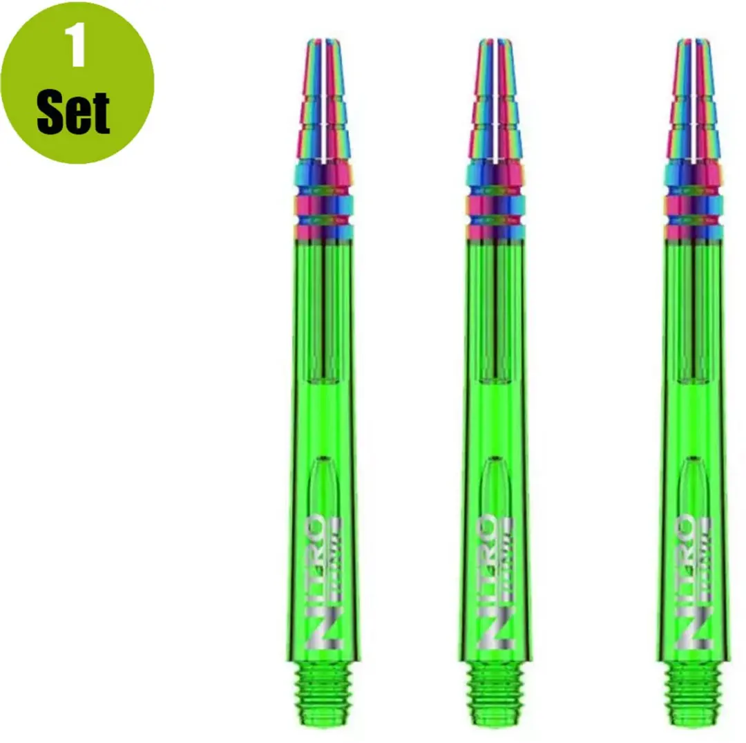 Red Dragon Nitrotech Ionic Green Dart Shafts TC609 - 3 Stuks