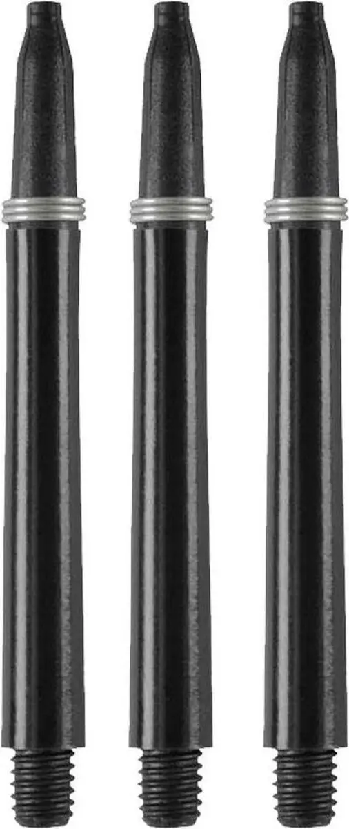 Harrows Nylon+Spring Shaft Zwart - 3 Stuks