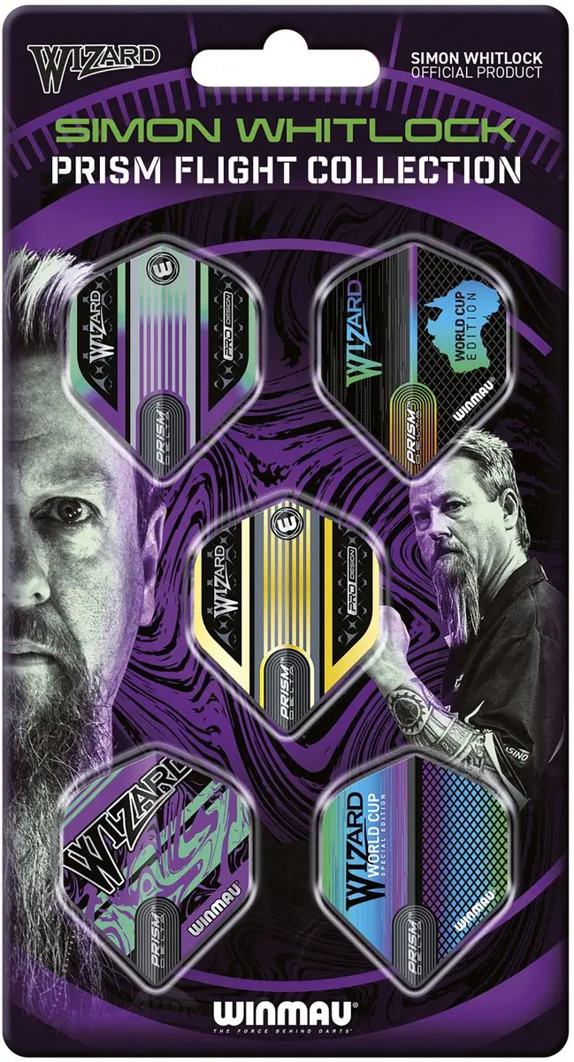 Winmau Simon Whitlock Prism Flight Collection Dart Flights
