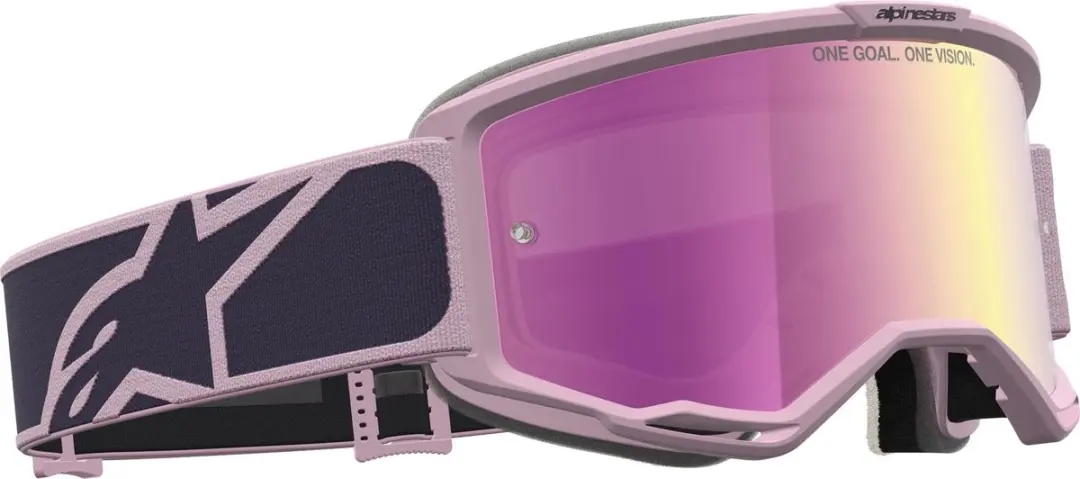 Alpinestars Vision 5 Rora Motocrossbril - Grijs/roze