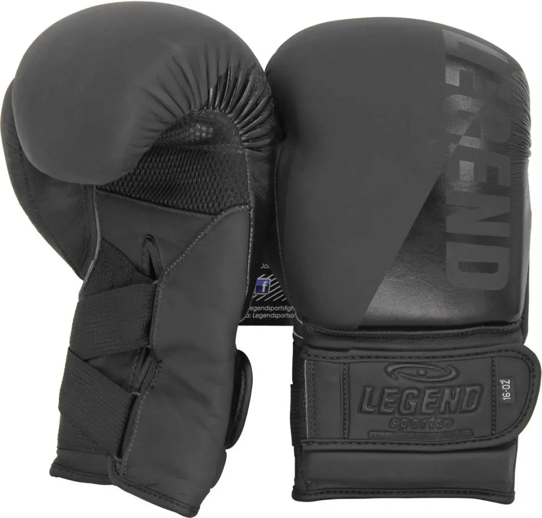 Legend Wrist Lock Bokshandschoenen 16 oz - Mat Zwart