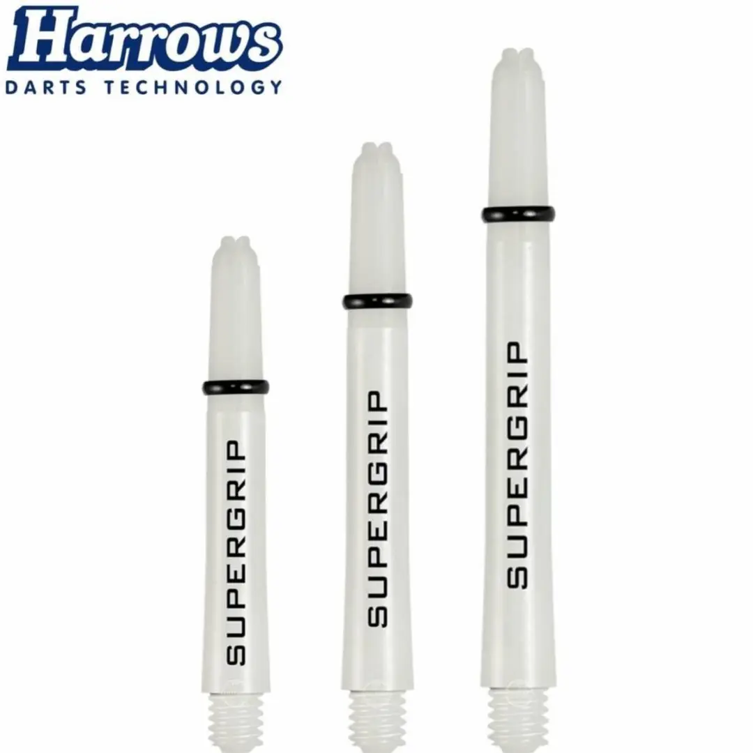 Harrows Supergrip White SH0073 Dart Shafts - 3 Stuks