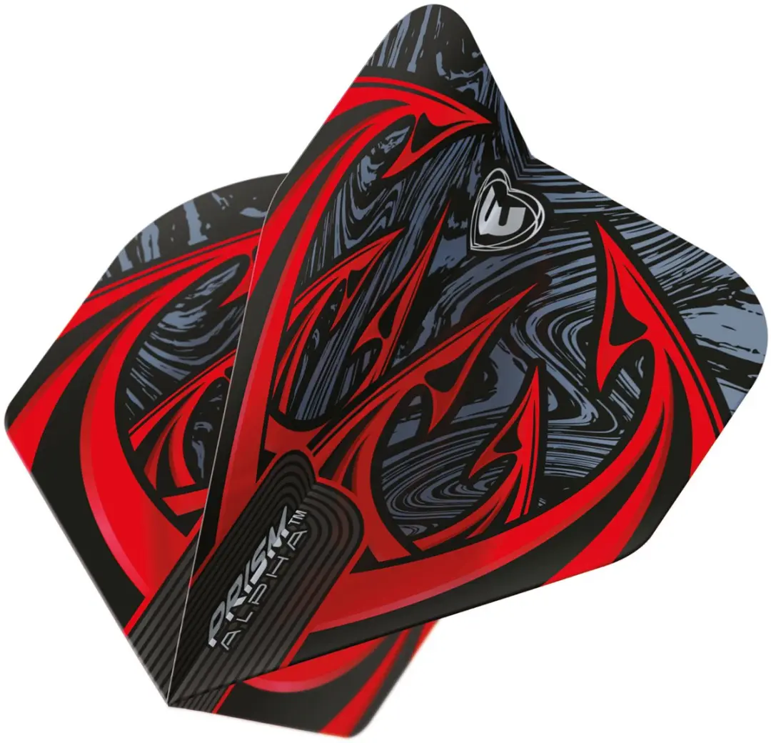 Winmau Prism Alpha Diablo Dart Flights - 3 Stuks - Rood/Zwart