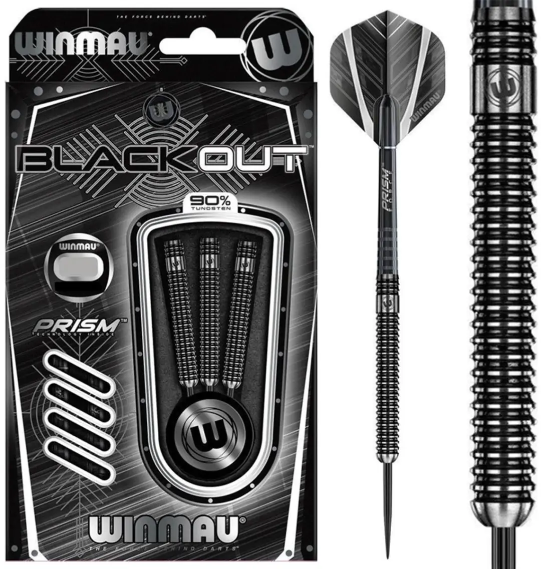 Winmau Blackout 1 Dartpijlen 3 Stuks