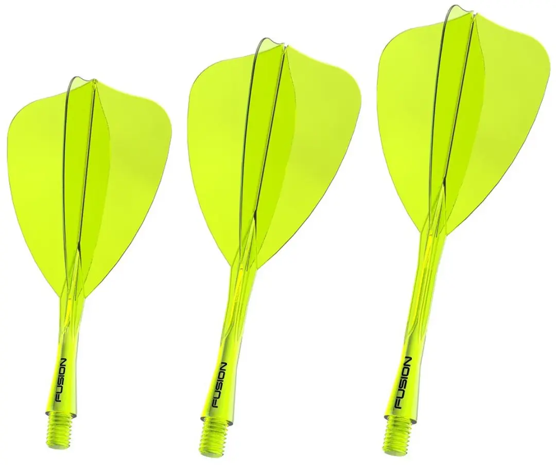 Winmau Fusion Arrow Dart Flights Neon Geel