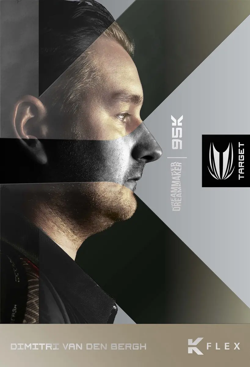 Target Dimitri van den Bergh 95K 95% Soft Tip Darts - 3 Stuks