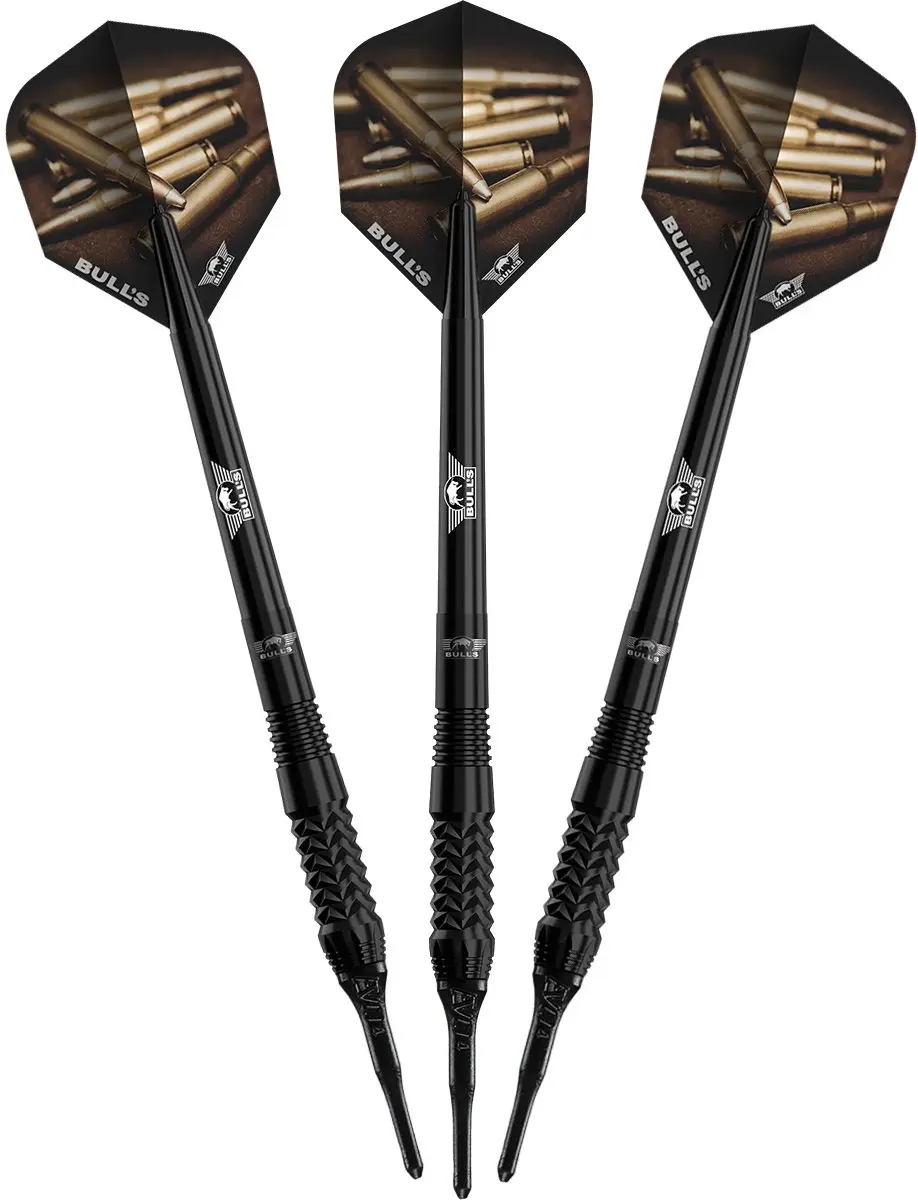 Bull's Caliber Black 90% Soft Tip Dartpijlen 20g
