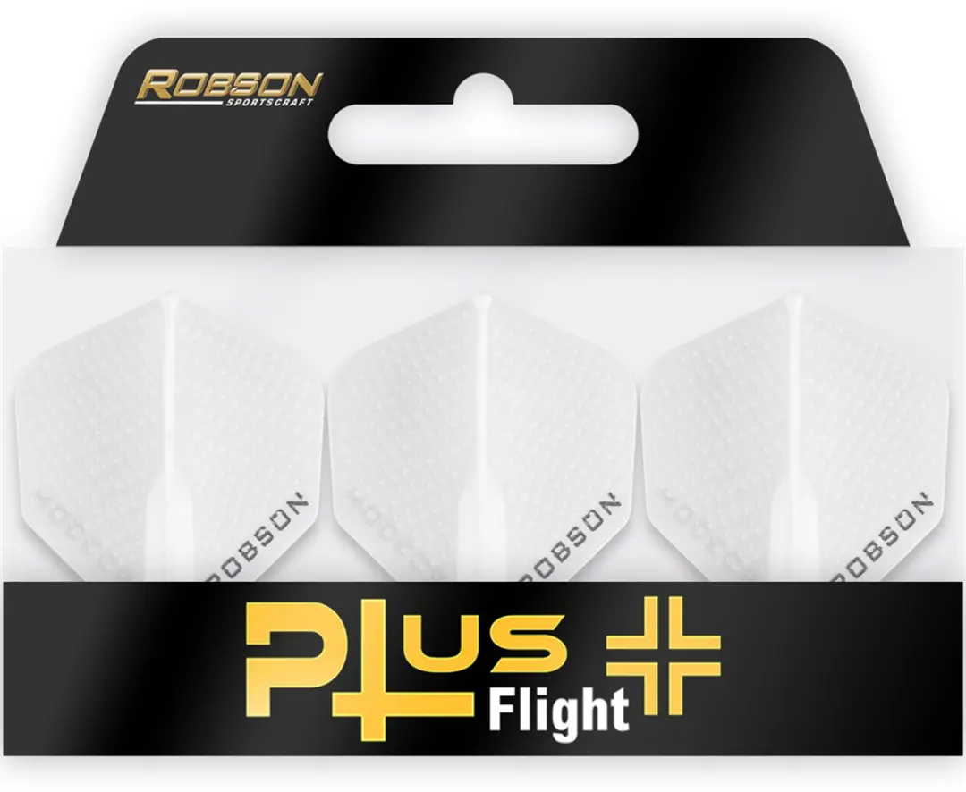 Bull's Robson Plus Dimpled Witte Dartvleugels - 3 Stuks