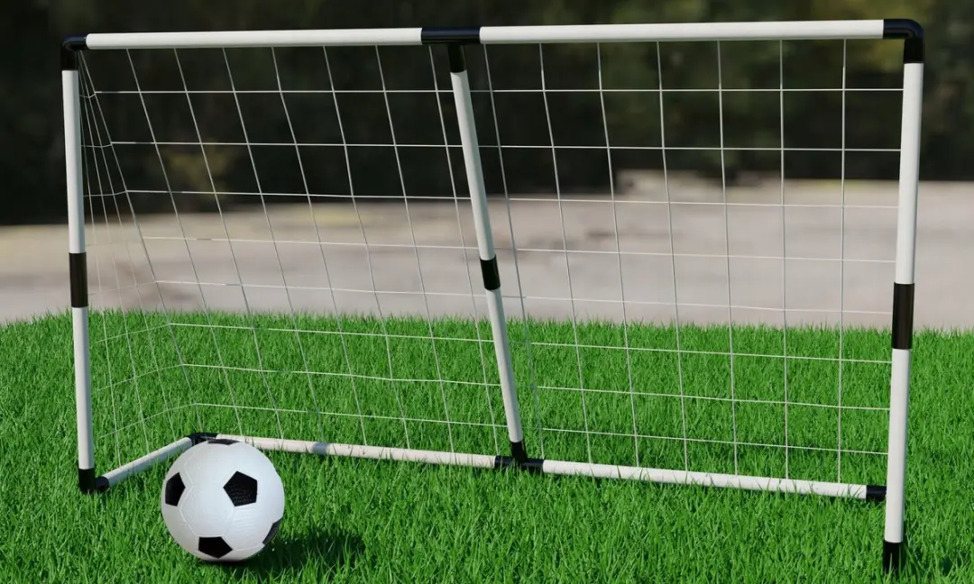BK Serie Voetbaldoelen 2-in-1 180x120cm - Draagbaar - Wit
