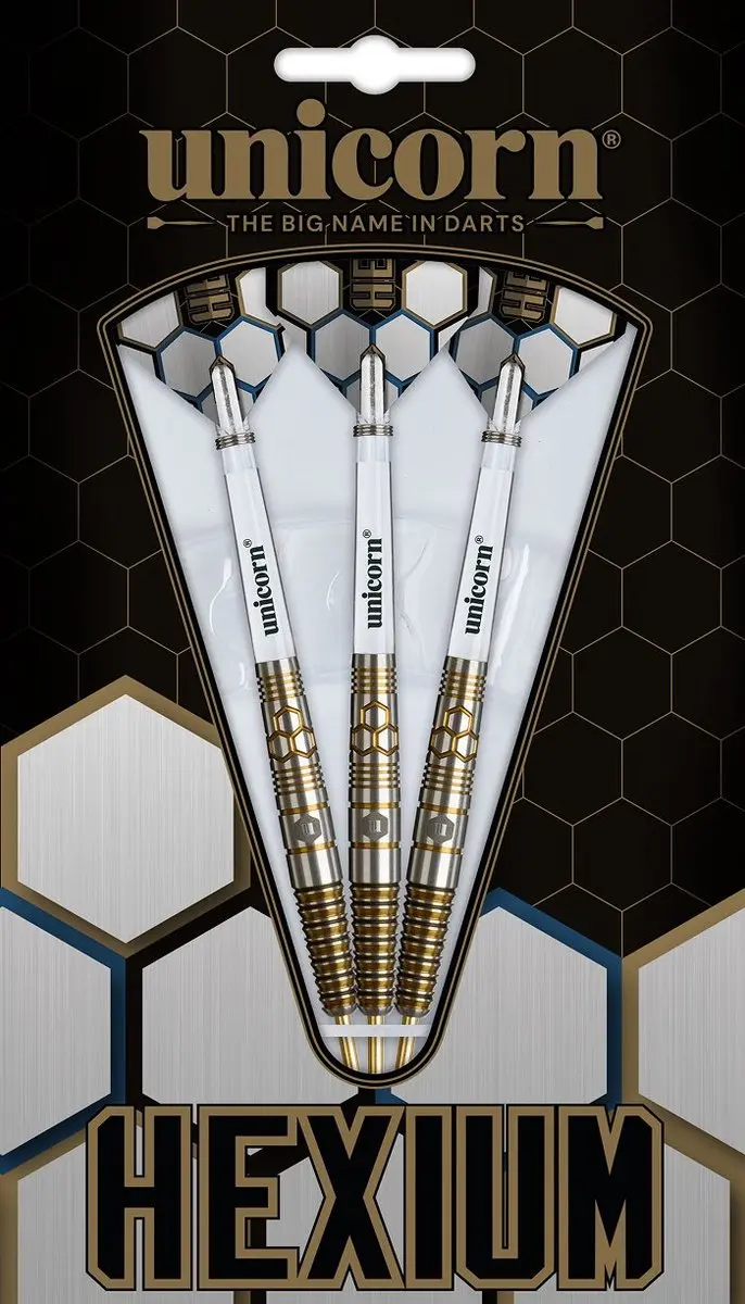 Unicorn Hexium 3 Gold Dartpijlen - 90%