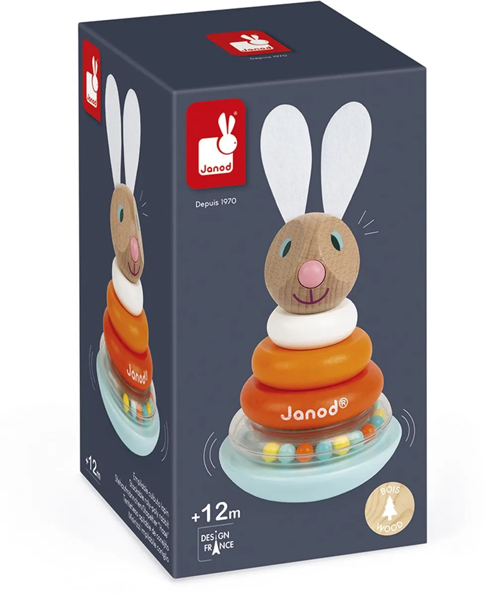 Janod Lapin Stapeltuimelaar - 5 Stukken - Multikleur