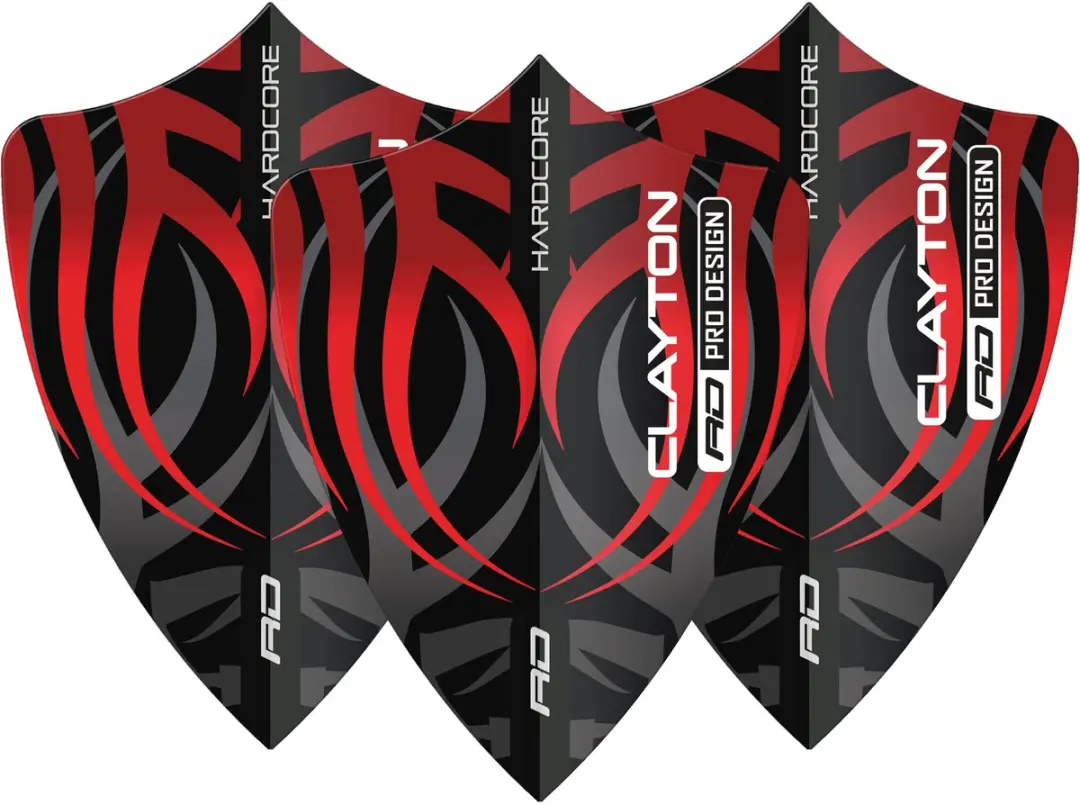 Red Dragon Jonny Clayton Hardcore Freestyle Dart Flights