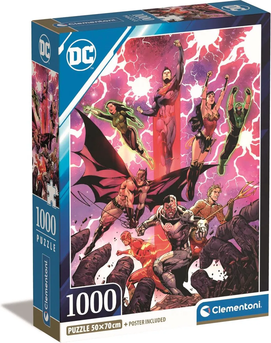 Clementoni DC Comics Puzzel 1000 Stuks