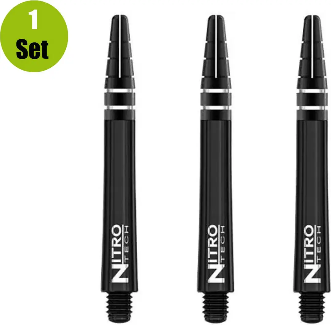 Red Dragon Nitrotech Black TC440 Dart Shafts - 3 Stuks