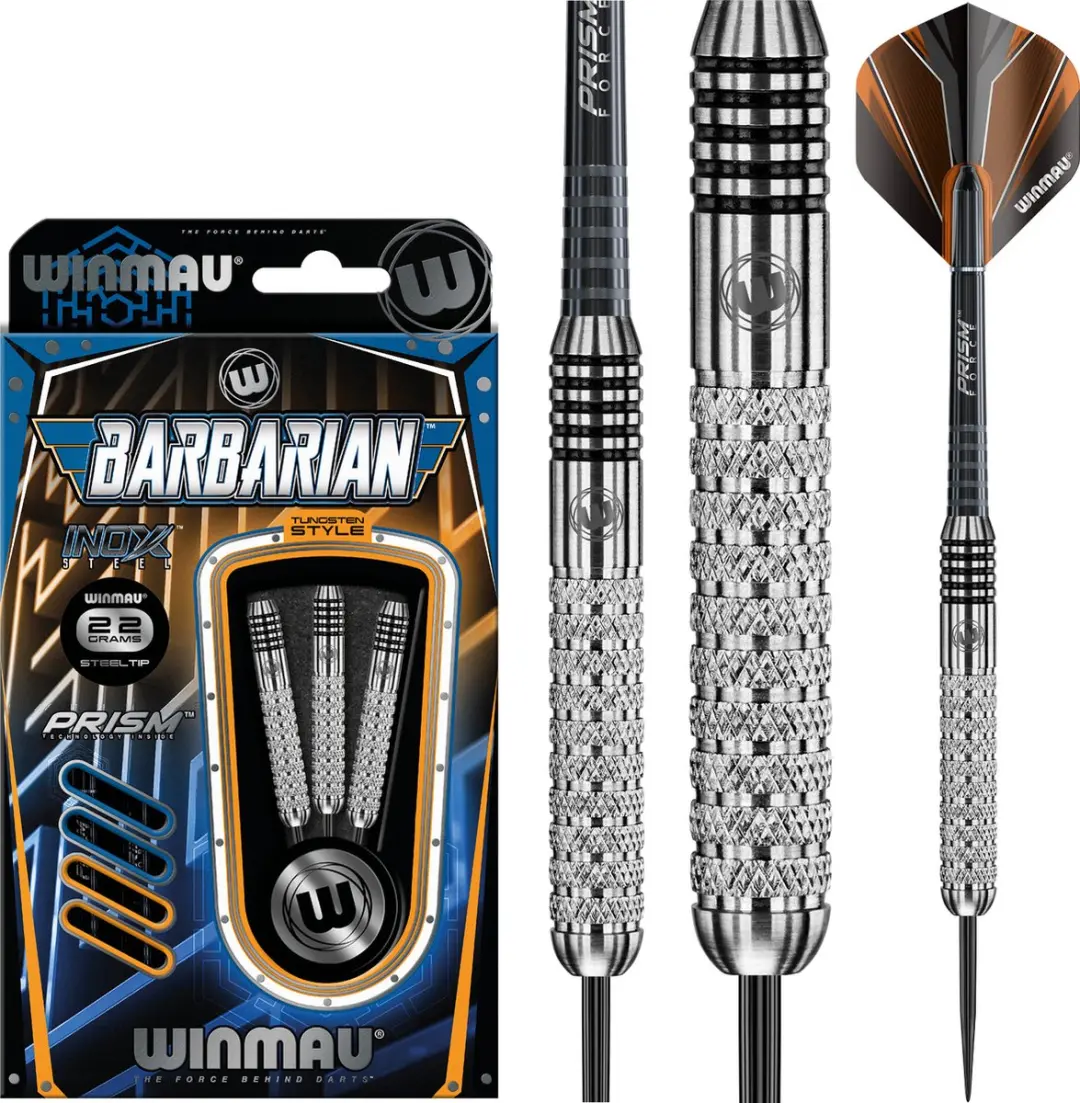 Winmau Barbarian Stainless Steel Dartpijlen - 3 Stuks