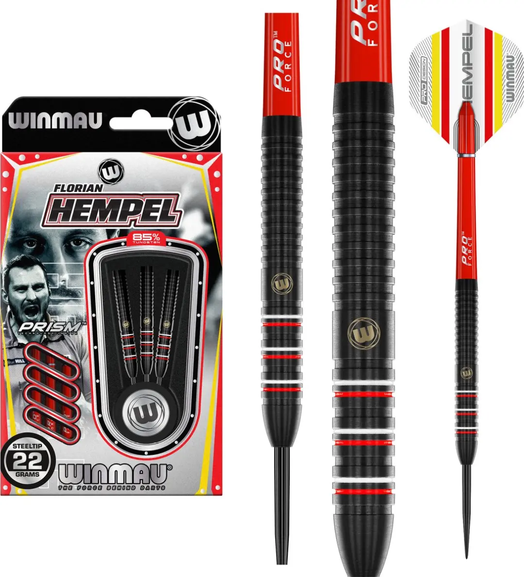 Winmau Florian Hempel 85% Dartpijlen 24g