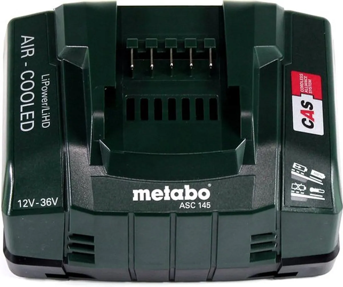 Metabo 685051000 Accu Starterset 18V - 2x 5,2Ah + Lader - afbeelding 6 van 6