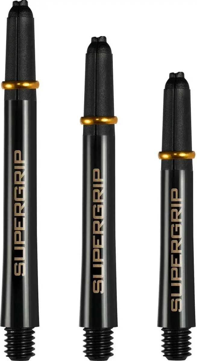 Harrows Supergrip Shaft SH0030 - 3 Stuks - Zwart/Goud