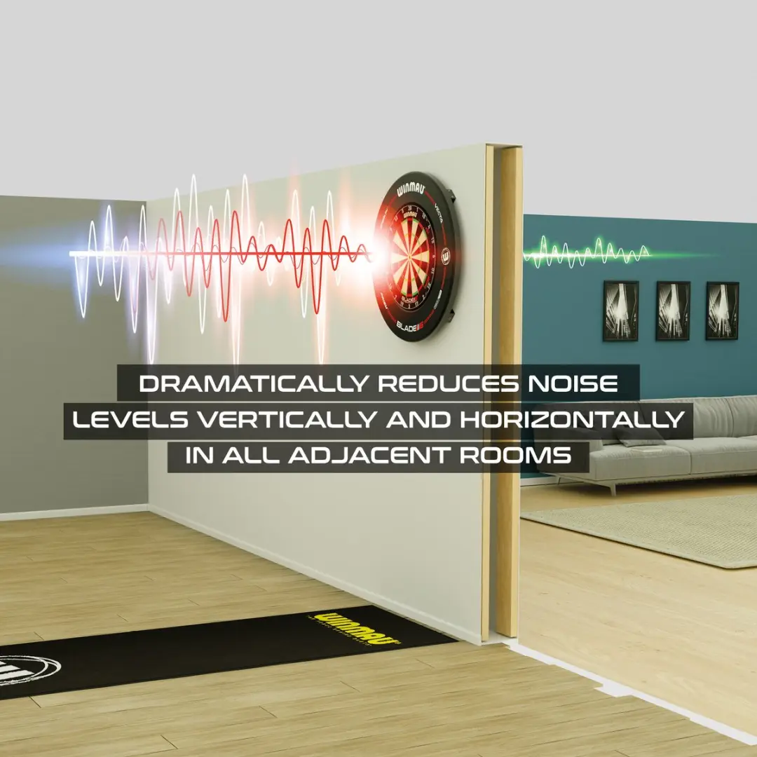 Winmau Wispa Sound Reduction System - Rood