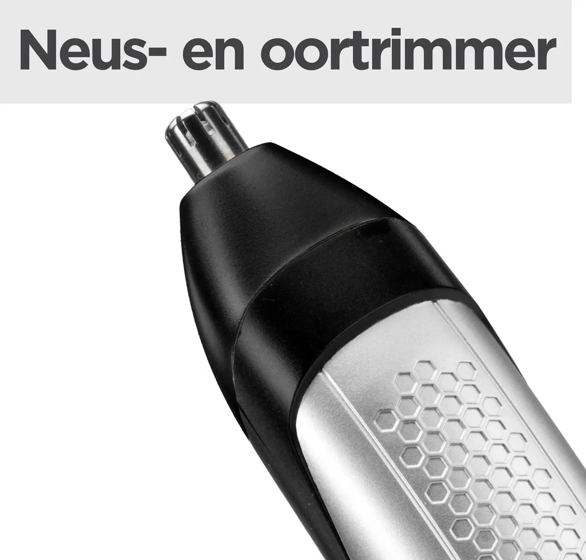 BaByliss Lithium Power T812E Baardtrimmer - 14 standen - Grijs/Zwart