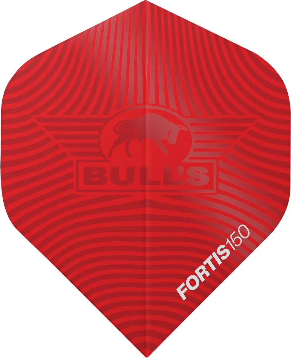 Bull's Fortis 150 Std. Dart Flights - Rood - 3 Stuks