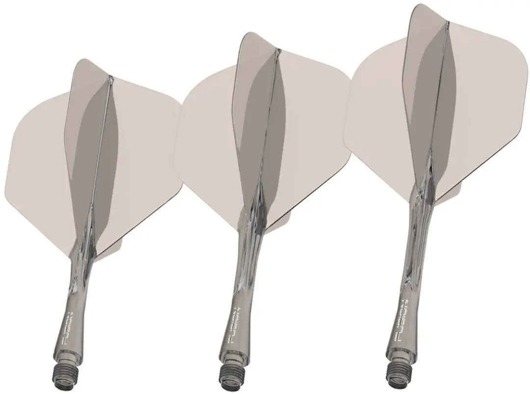 Winmau Fusion Smokey Grey Dart Flights - 3 Stuks - afbeelding 6 van 6