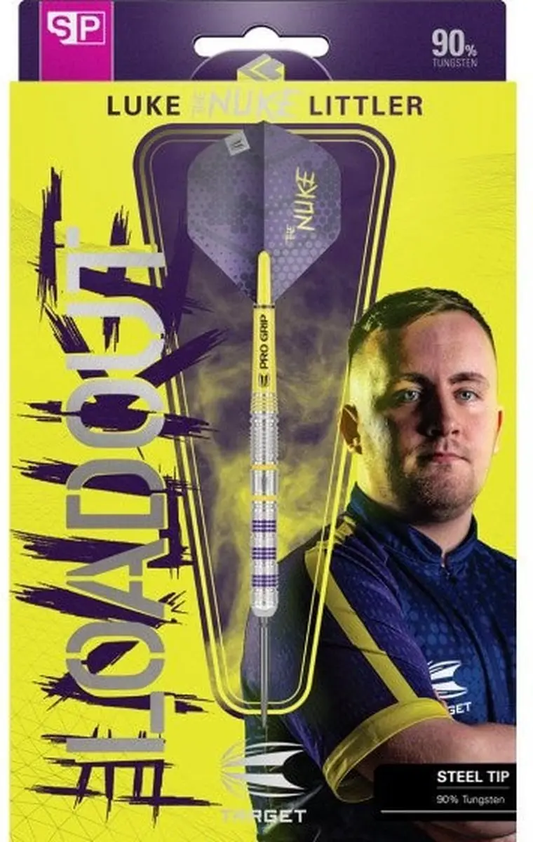 Target Luke Littler Loadout Steel Tip Darts 24G - 90% Tungsten - 3 Stuks