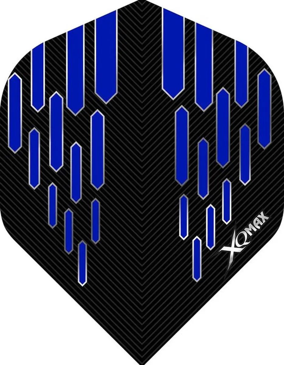 XQMax Contour Blue Flights Accessoireset - 3 Stuks - 35mm