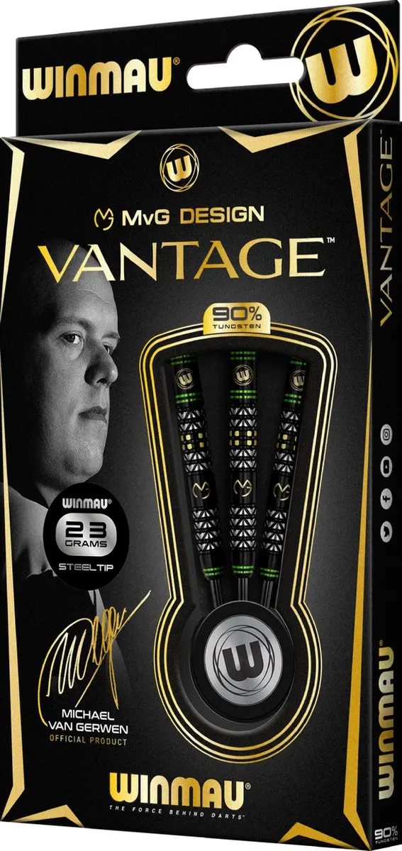 Winmau Michael van Gerwen Vantage Dartpijlen - 3 Stuks