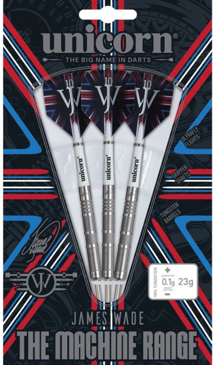 Unicorn James Wade The Machine 04 Dartpijlen 3 Stuks - Zilver