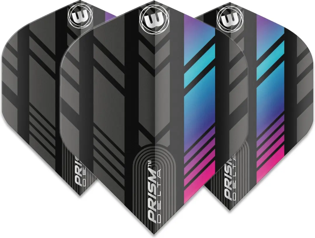 Winmau Prism Delta Extra Thick Dartvleugels - 3 Stuks - Multi/Zwart