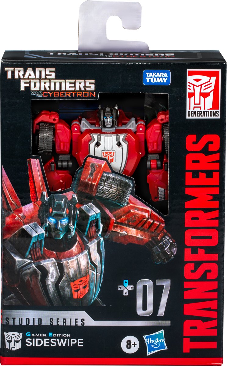 Transformers: War for Cybertron Studio Series Deluxe Class Action Figure Gamer Edition Sideswipe 11 cm
