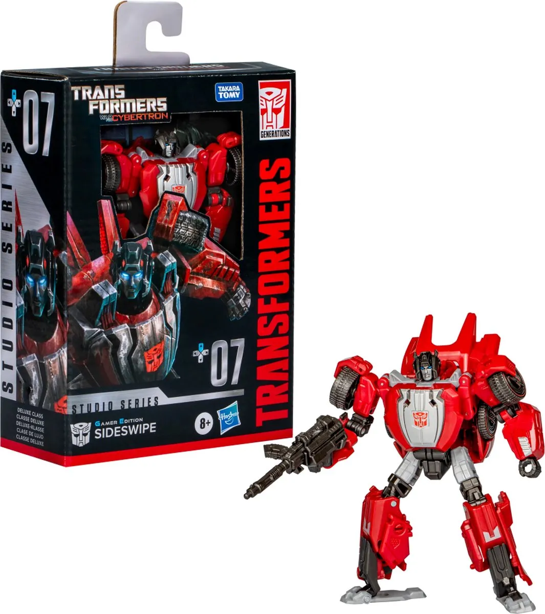 Hasbro Transformers Studio Series Sideswipe F8758ES0 - 11cm - Rood