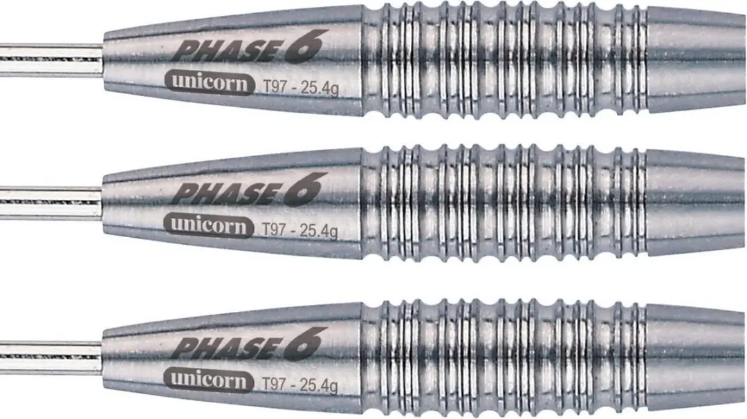 Unicorn Purist Evolution Phase 6 97% Dartpijlen - 3 Stuks - Zilver